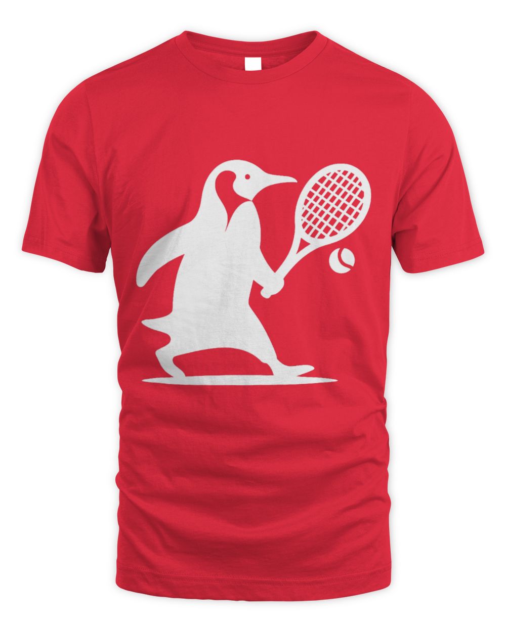 Cute Tennis Penguin Tennis Player Silhouette Minimalist Art