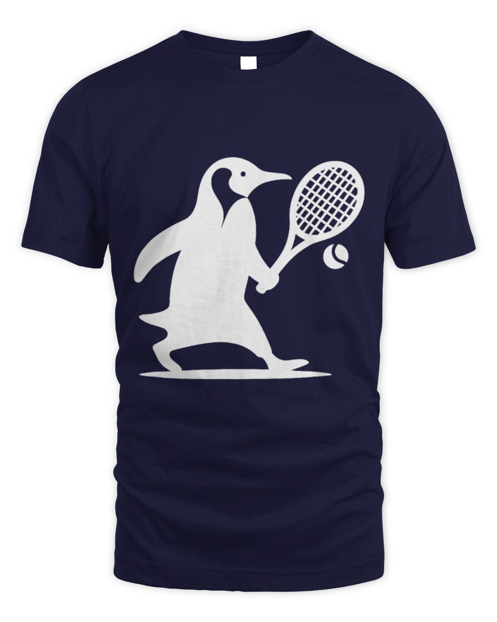 Cute Tennis Penguin Tennis Player Silhouette Minimalist Art