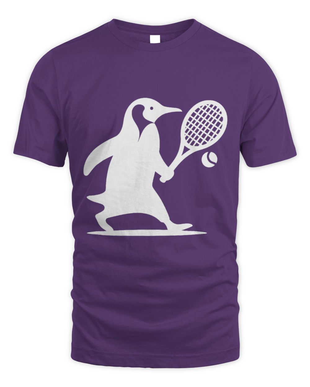 Cute Tennis Penguin Tennis Player Silhouette Minimalist Art
