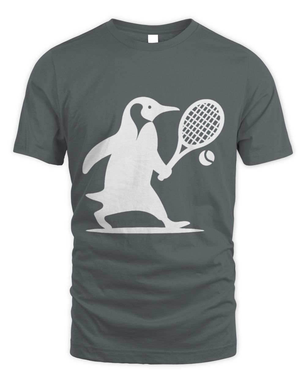 Cute Tennis Penguin Tennis Player Silhouette Minimalist Art