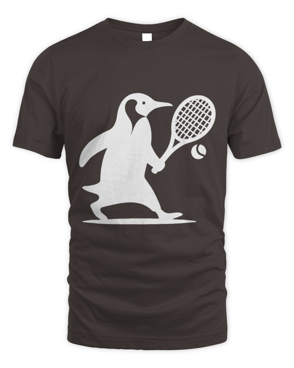 Cute Tennis Penguin Tennis Player Silhouette Minimalist Art