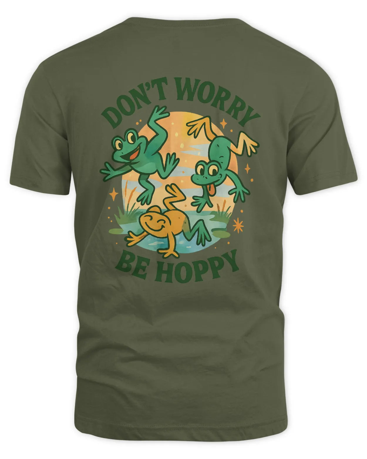 Don't Worry Be Hoppy Short-Sleeve T-Shirt