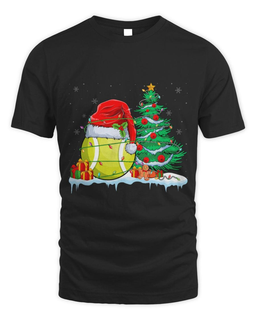 Cute Tennis Ball Christmas Tennis Ball Wearing Santa Hat Xmas
