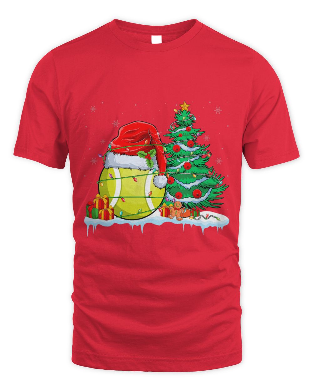 Cute Tennis Ball Christmas Tennis Ball Wearing Santa Hat Xmas