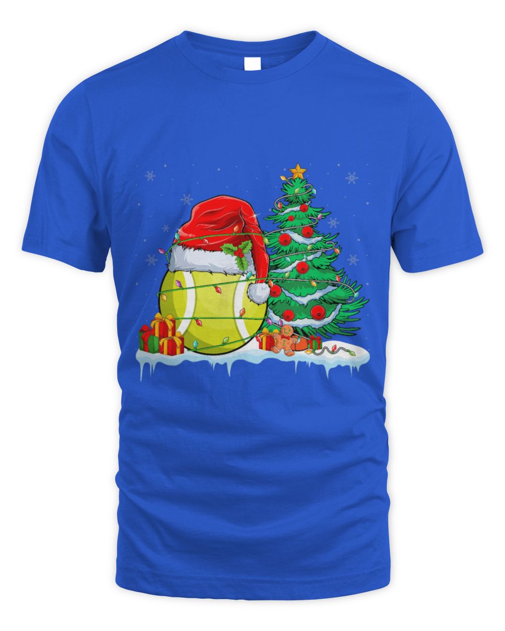 Cute Tennis Ball Christmas Tennis Ball Wearing Santa Hat Xmas