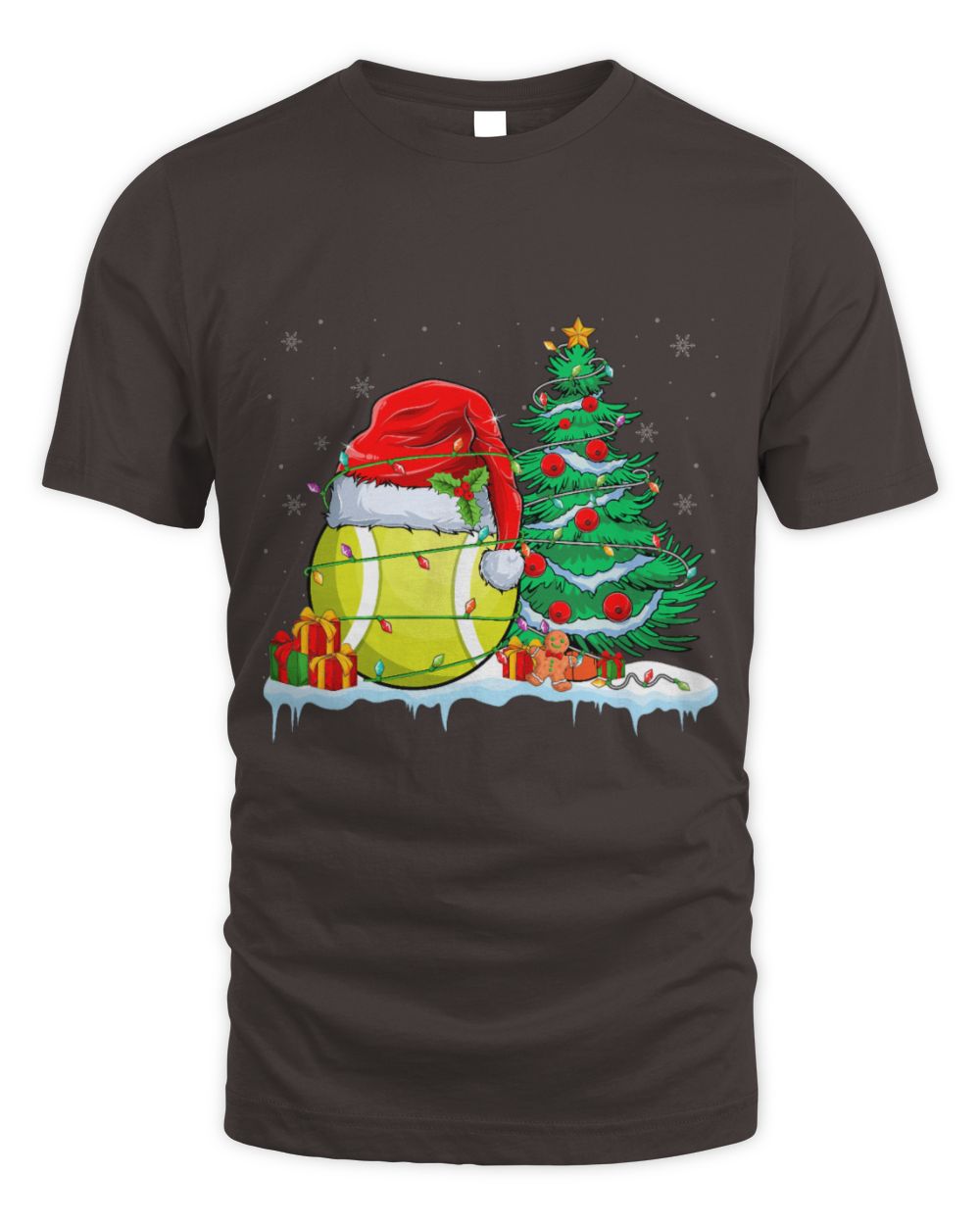 Cute Tennis Ball Christmas Tennis Ball Wearing Santa Hat Xmas