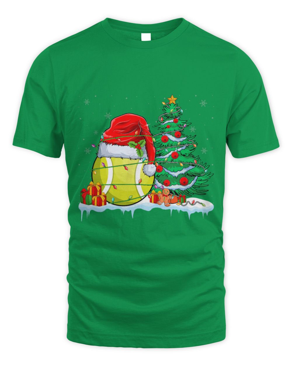 Cute Tennis Ball Christmas Tennis Ball Wearing Santa Hat Xmas