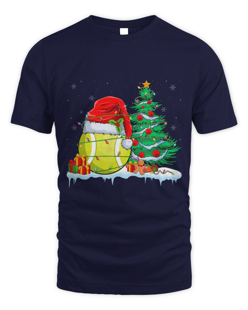 Cute Tennis Ball Christmas Tennis Ball Wearing Santa Hat Xmas