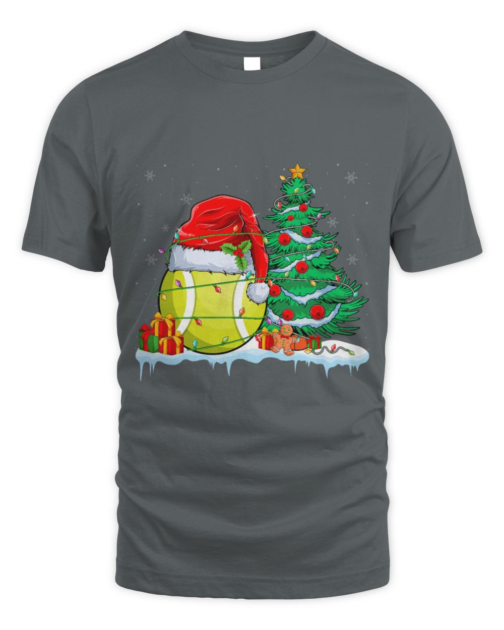 Cute Tennis Ball Christmas Tennis Ball Wearing Santa Hat Xmas
