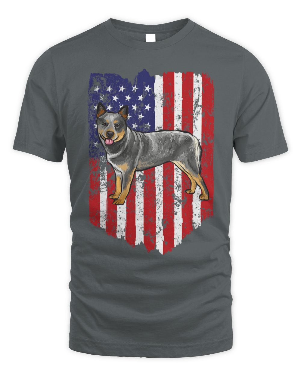 Cute Australian Cattle American Flag Australian Cattle Dog 4th Of July USA