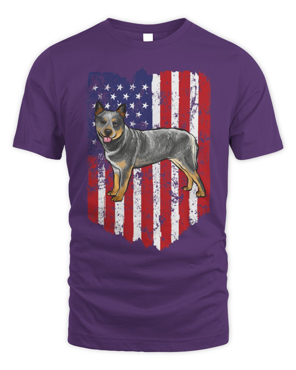 Cute Australian Cattle American Flag Australian Cattle Dog 4th Of July USA
