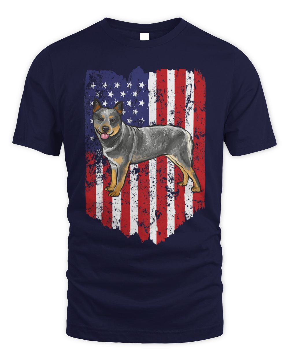 Cute Australian Cattle American Flag Australian Cattle Dog 4th Of July USA