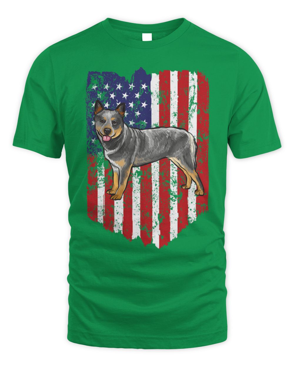 Cute Australian Cattle American Flag Australian Cattle Dog 4th Of July USA