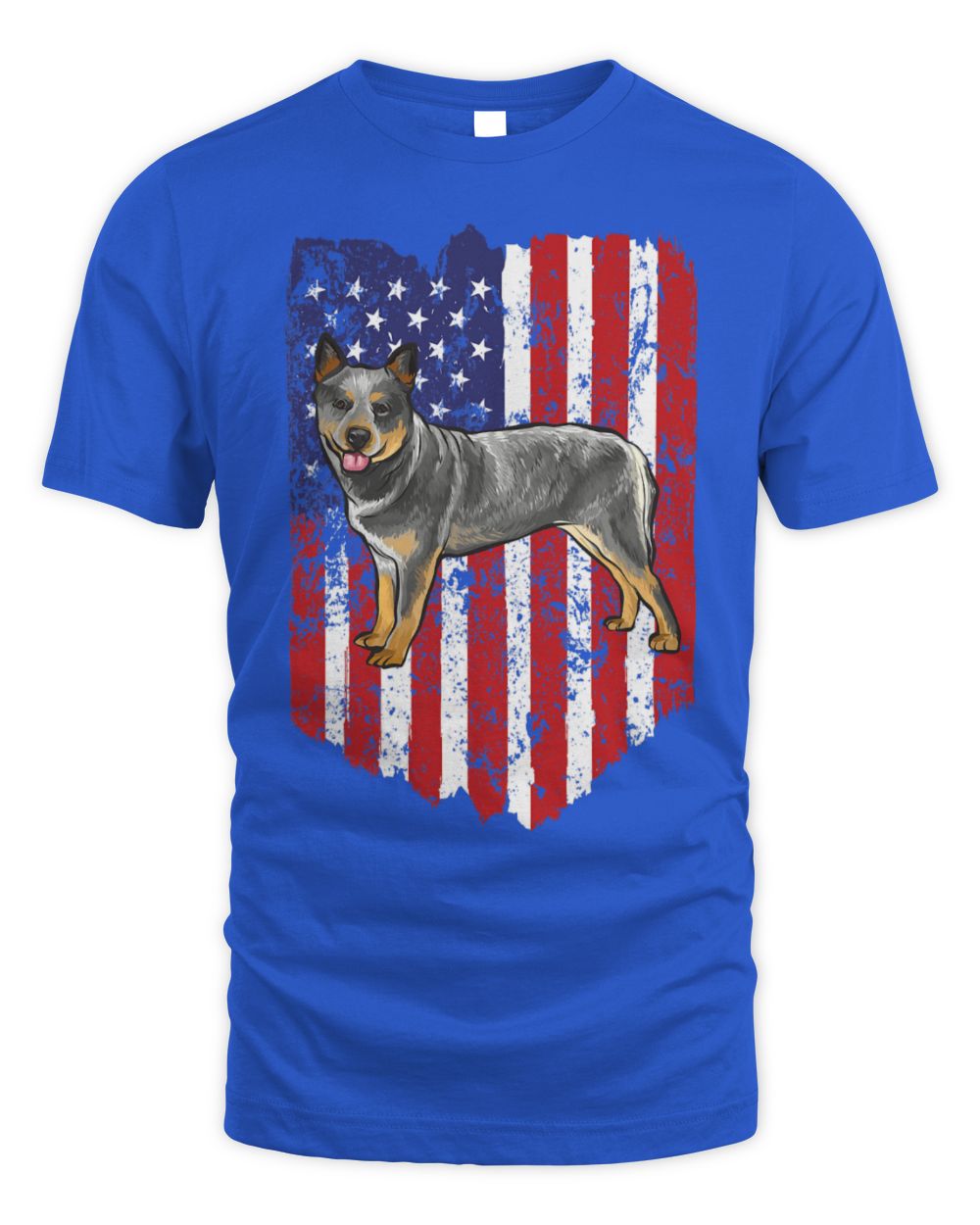 Cute Australian Cattle American Flag Australian Cattle Dog 4th Of July USA