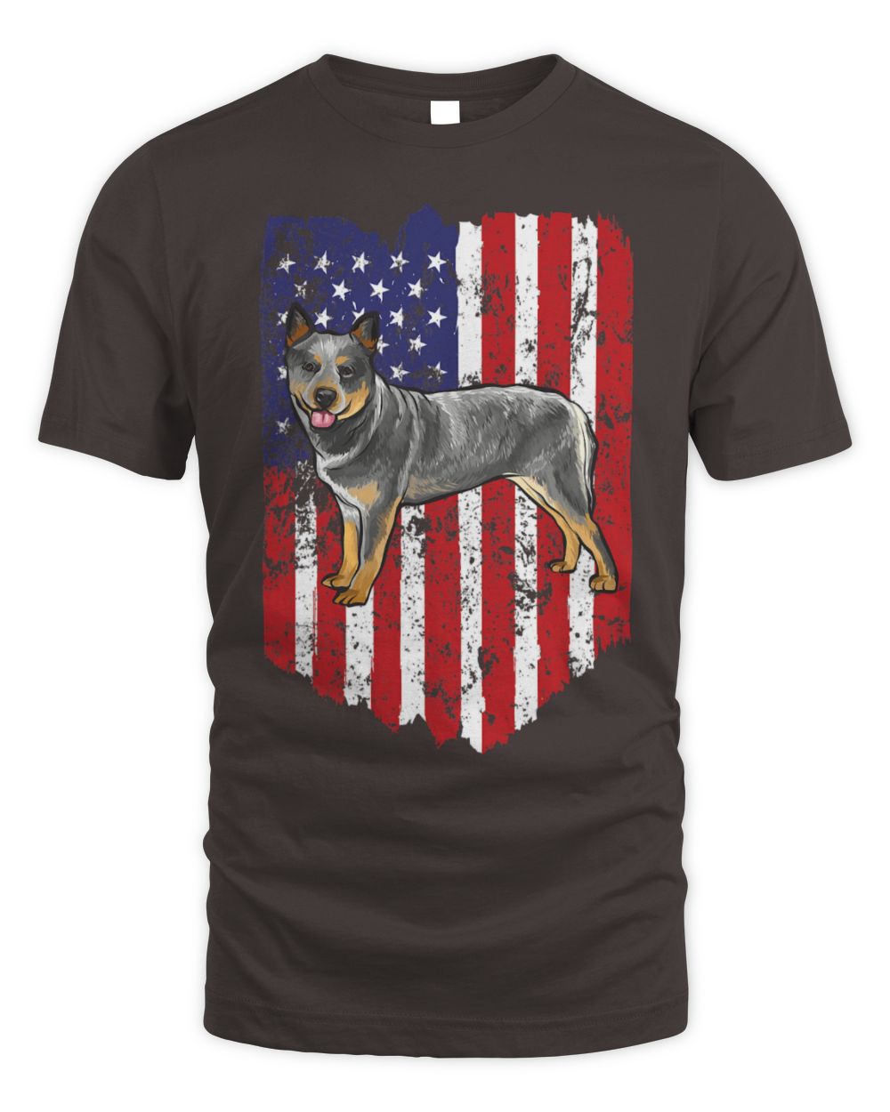 Cute Australian Cattle American Flag Australian Cattle Dog 4th Of July USA