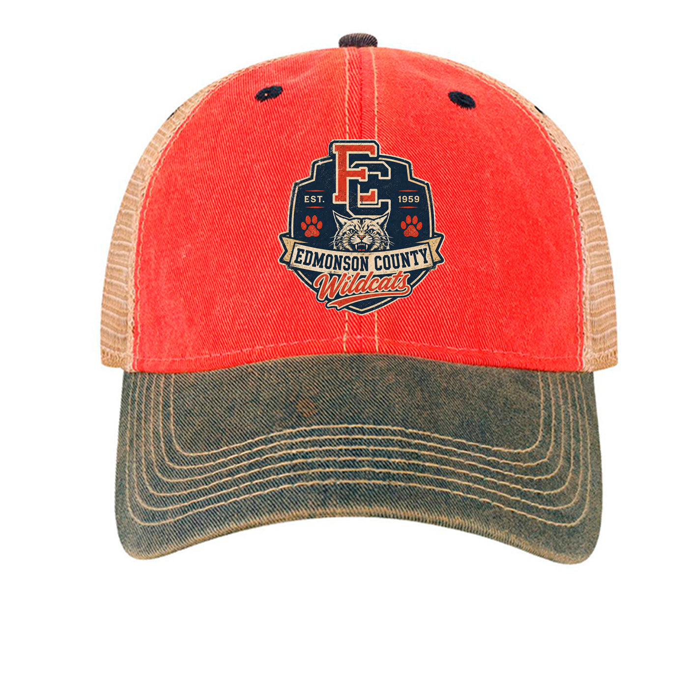 Scarlet Red/ Navy/ Khaki - OFA - FRONT