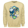 Down Syndrome Awareness Retro Smiley Crewneck Sweatshirt